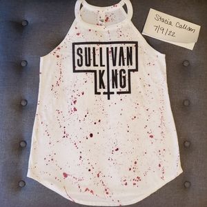 Sullivan King blood splatter rocker tank